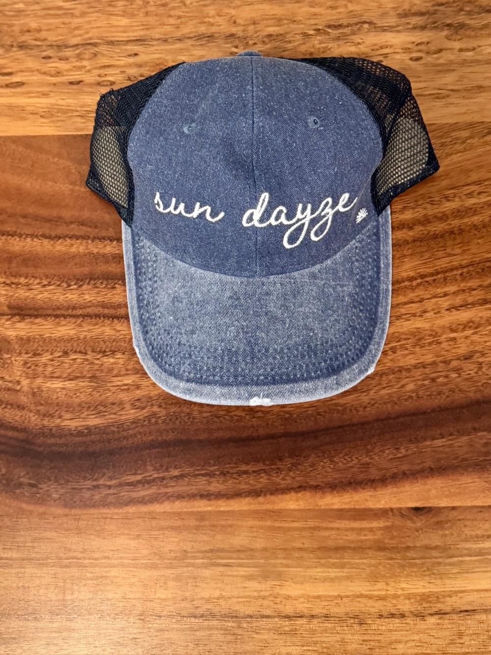 Sun Dayze Kids Navy Mesh Trucker Hat